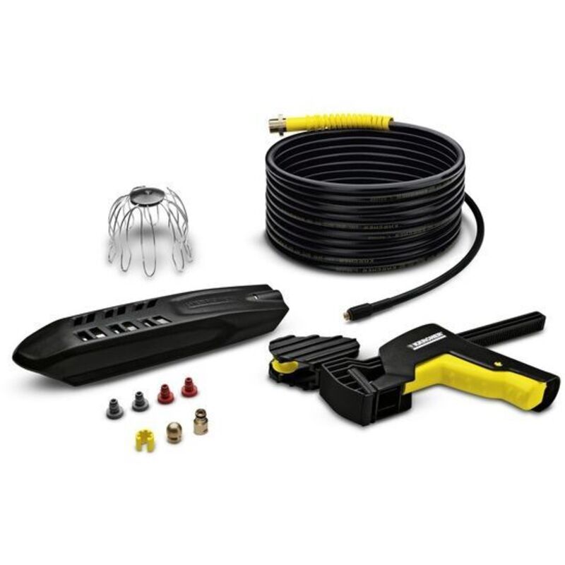 foto del prodotto karcher dispositivo sturatubi e pulizia grondaie da 20 metri per idropulitrici home garden