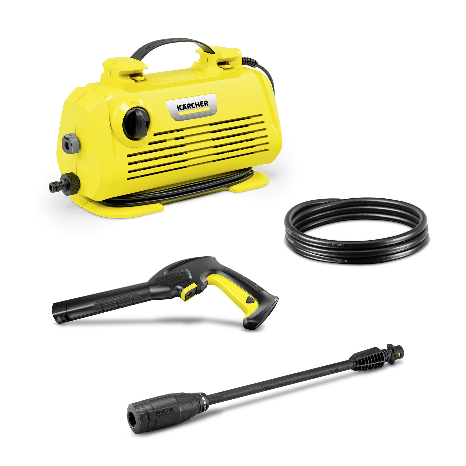 foto del prodotto karcher idropulitrice k 2 horizontal vps - allacciamento elettrico 1 220 240 50 60 v hz - pressione 20 max. 110 bar - portata max. 360 l h