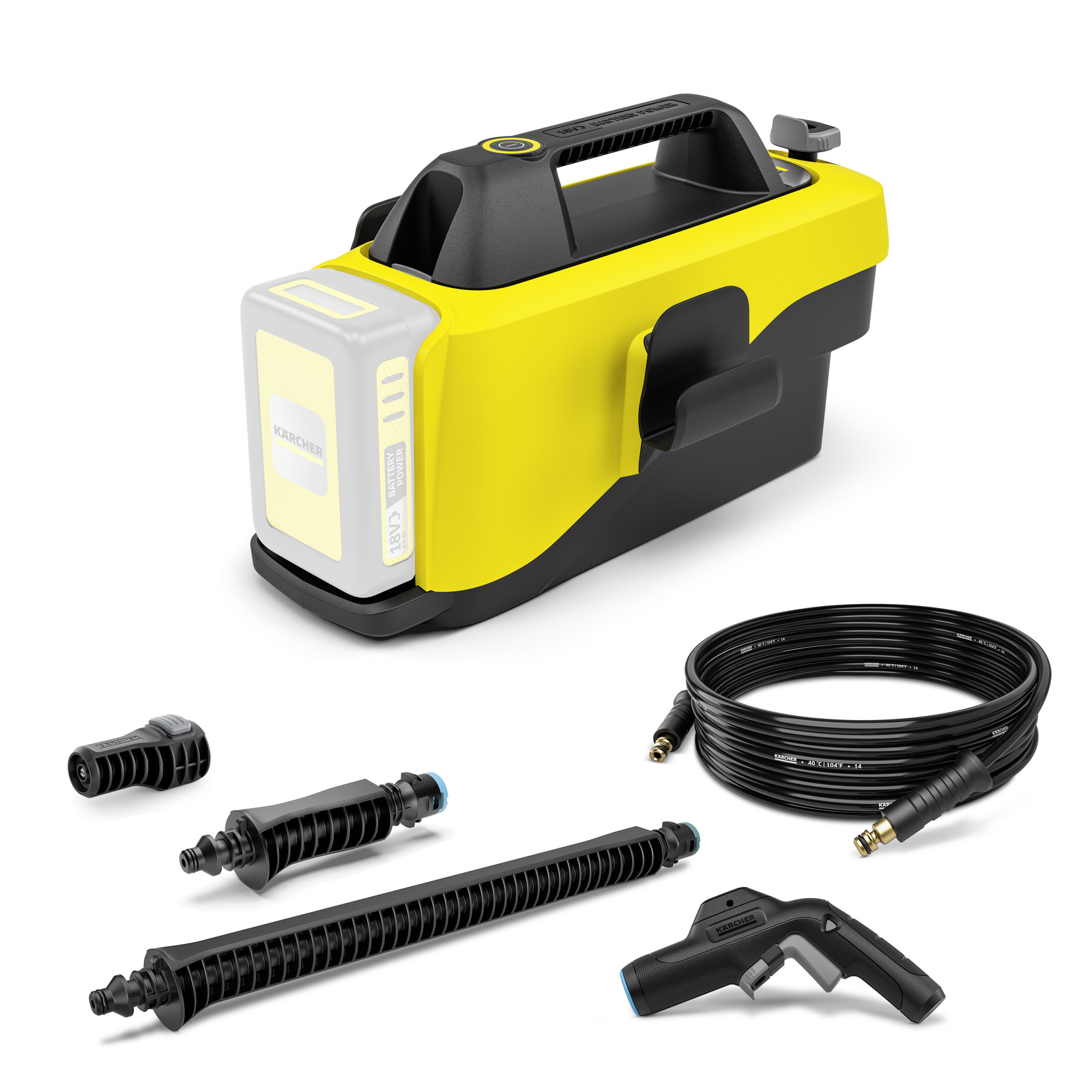 foto del prodotto karcher idropulitrici portatili oc 6 18 piattaforma batteria piattaforma battery power 18 v pressione max. 24 bar portata max. 200 l h