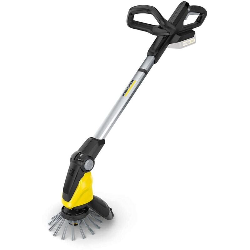 foto del prodotto karcher k rcher 18 v wre 18 55 rimuovi erbacce a batteria, spazzola in nylon, con testina di pulizia girevole, manico telescopico, utilizzabile con