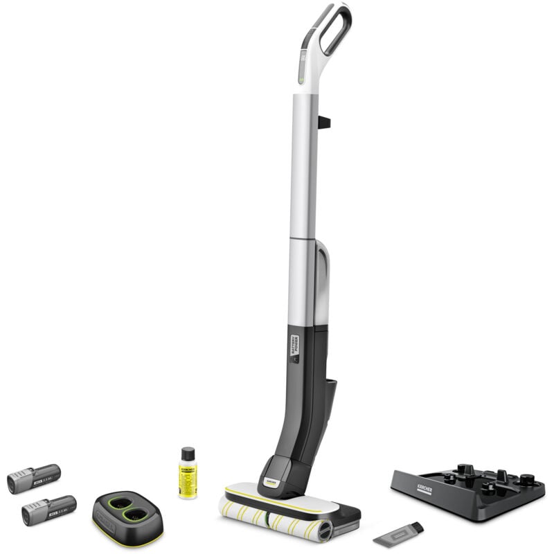 foto del prodotto karcher lavapavimenti fc 4 4 battery set piattaforma batteria piattaforma batteria a 4 v serbatoio acqua pulita 400 ml serbatoio acqua