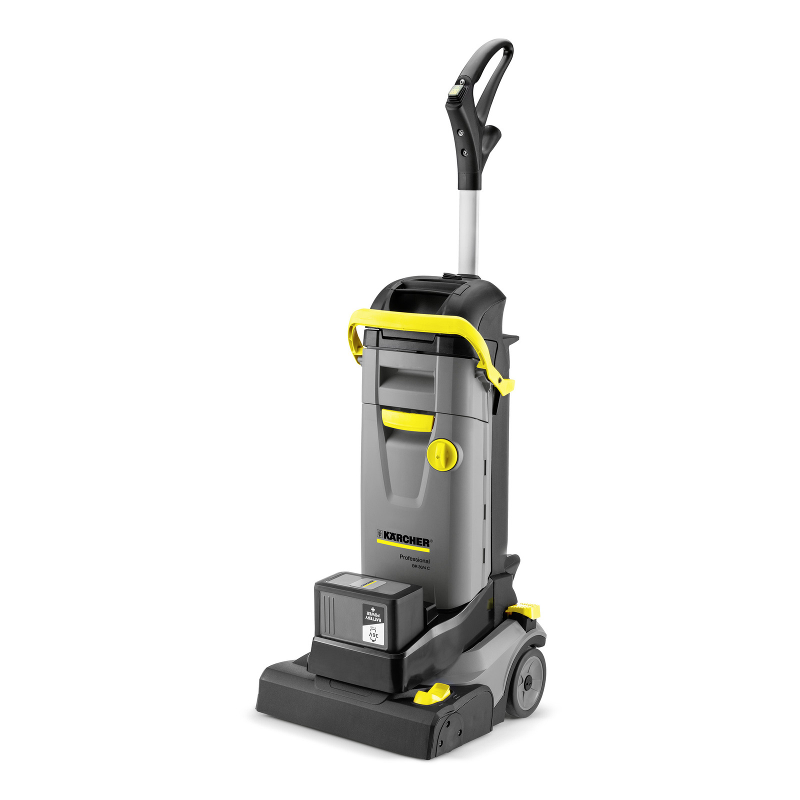foto del prodotto karcher lavapavimenti professionale br 30 4 c bp pack guida di trazione avanzamento tramite rotazione della spazzola ampiezza lavaggio 300 mm ampiezza di lavoro, aspirazione 300 mm