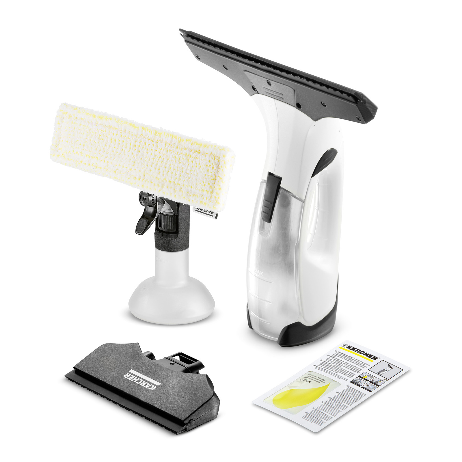 foto del prodotto karcher lavavetri a batteria wv 2 plus n - serbatoio acqua sporca: 100 ml - autonomia: 35 min - tempo di ricarica della batteria: 230 min