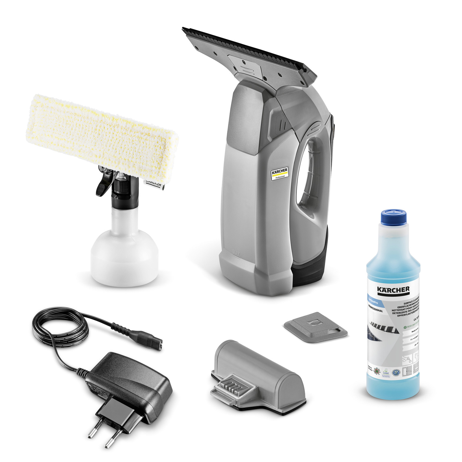 foto del prodotto karcher lavavetri professionale wvp 10 ampiezza di lavoro, bocchetta aspirazione grande 280 mm serbatoio acqua sporca 200 ml tempo di ricarica della batteria 180 min