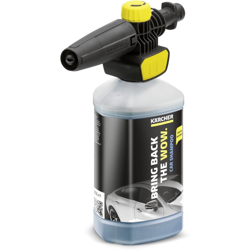 foto del prodotto karcher pistola a schiuma e shampoo per auto connect n clean 1l antracite