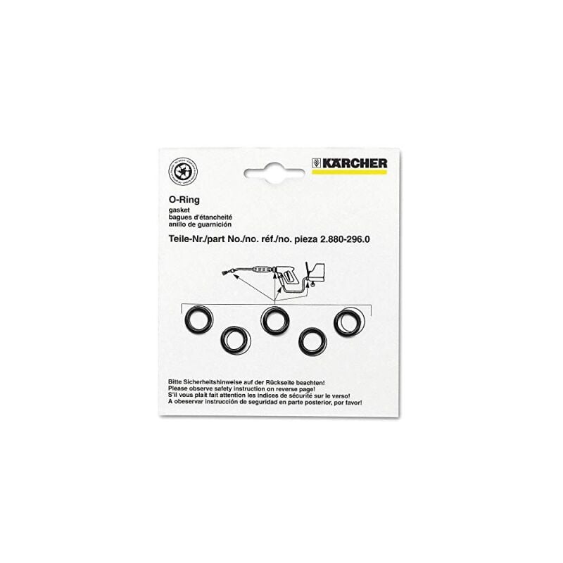 foto del prodotto karcher set di 5 giunti di torcia di riserva per ad alta pressione 2.880 990.0