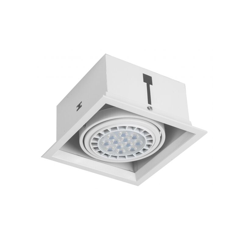 foto del prodotto kardan faretto cesar incasso 1xr111 bianco 17,2x17,5 lampadina non inclusa