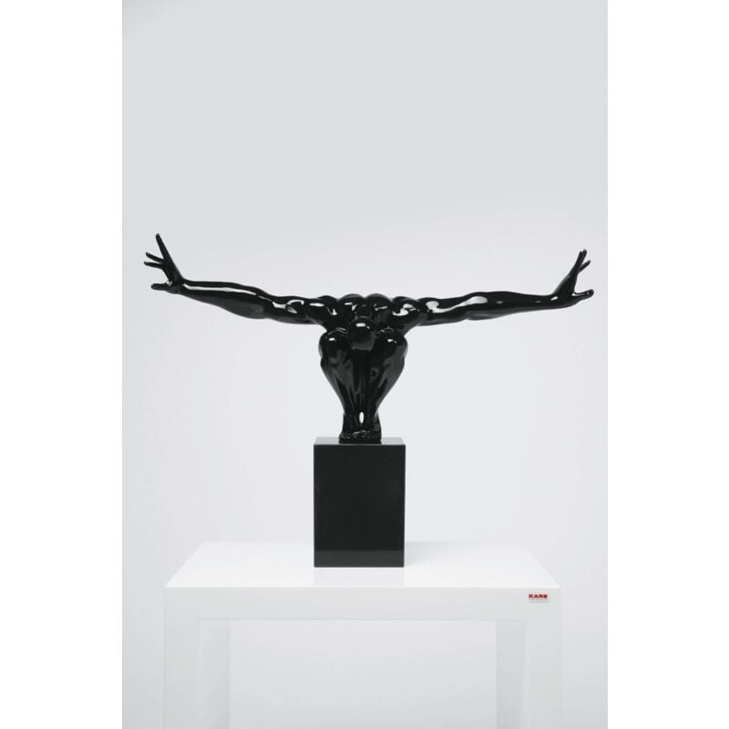 foto del prodotto kare design statuetta decorativa athlet, nero, 75x52x23, grande, uomo atleta, scultura, figura fitness