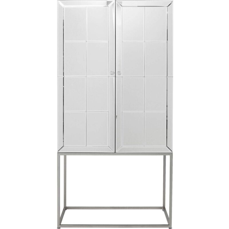 foto del prodotto kare luxury armadio bar, bianco argento , 181 x 89 x 47 cm