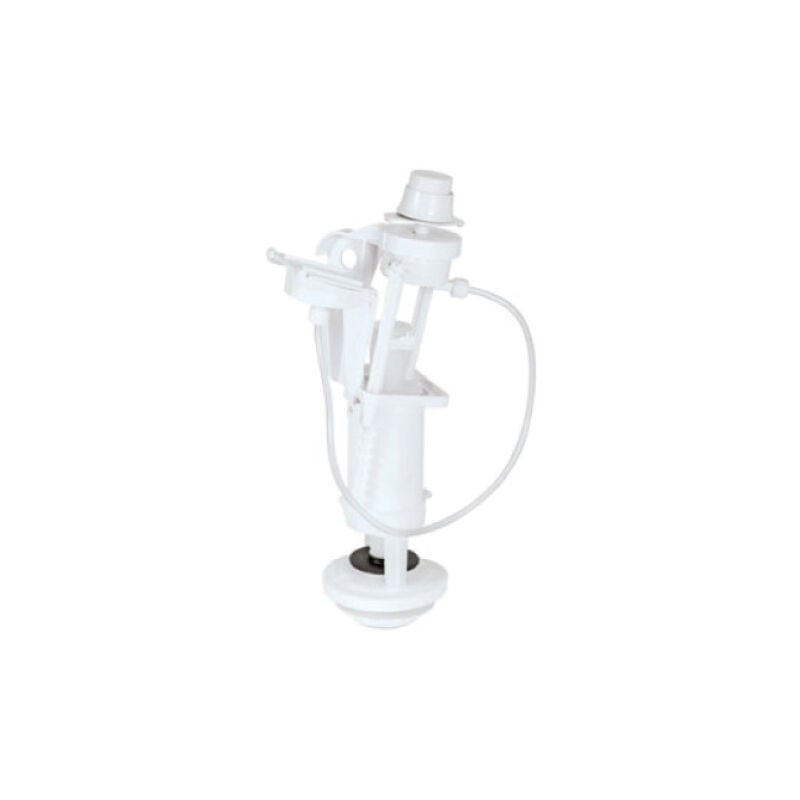 foto del prodotto kariba meccanismo pneumatico per cassette wc monoblocco a zaino, pulsanti bianchi 400160