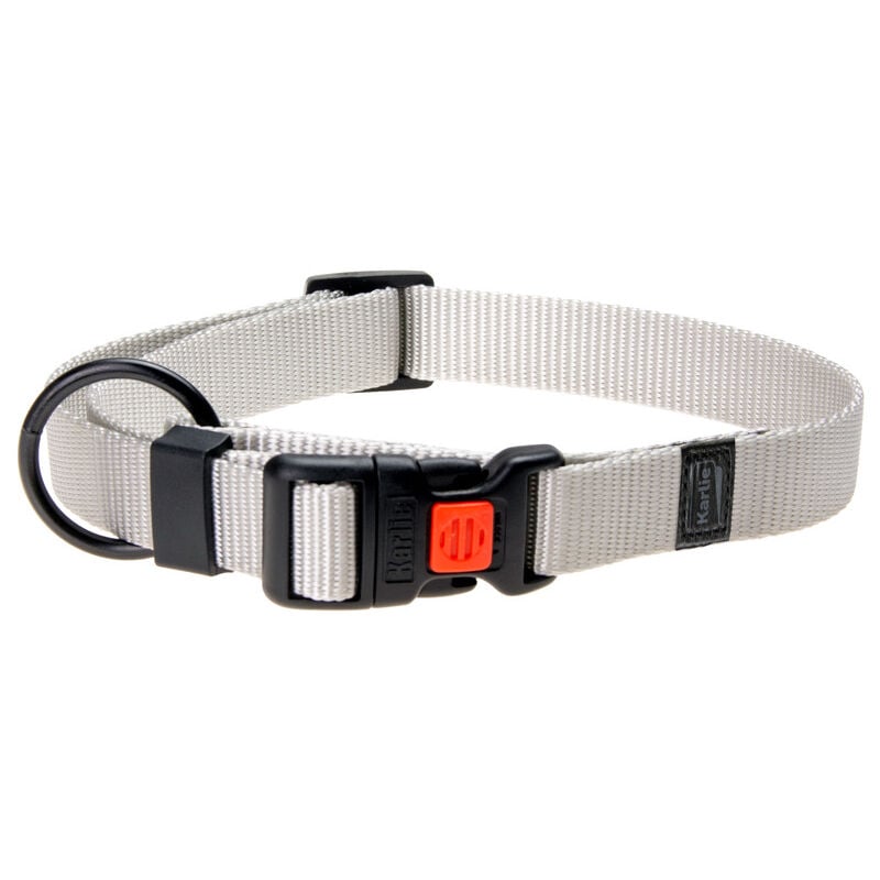 foto del prodotto karlie k art sportiv plus collar, 20 mm 40 55 cm grigio chiaro, regolabile