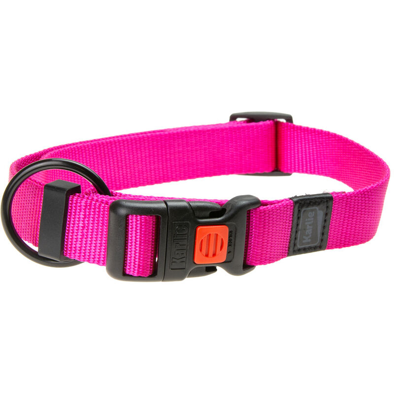 foto del prodotto karlie k art sportiv plus collar, 25mm 45 65 cm pink, regolabile