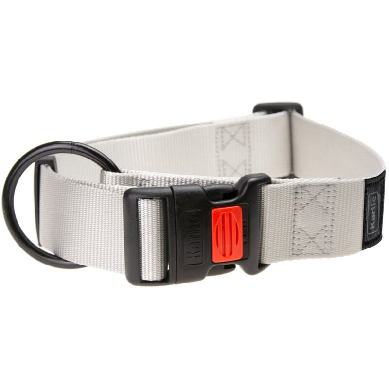 foto del prodotto karlie k art sportiv plus collar, 40mm 55 75 cm grigio chiaro, regolabile