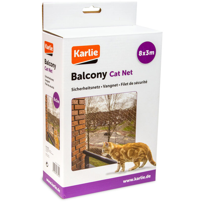 foto del prodotto karlie k balcony cat 8 m x 3 m trasparente