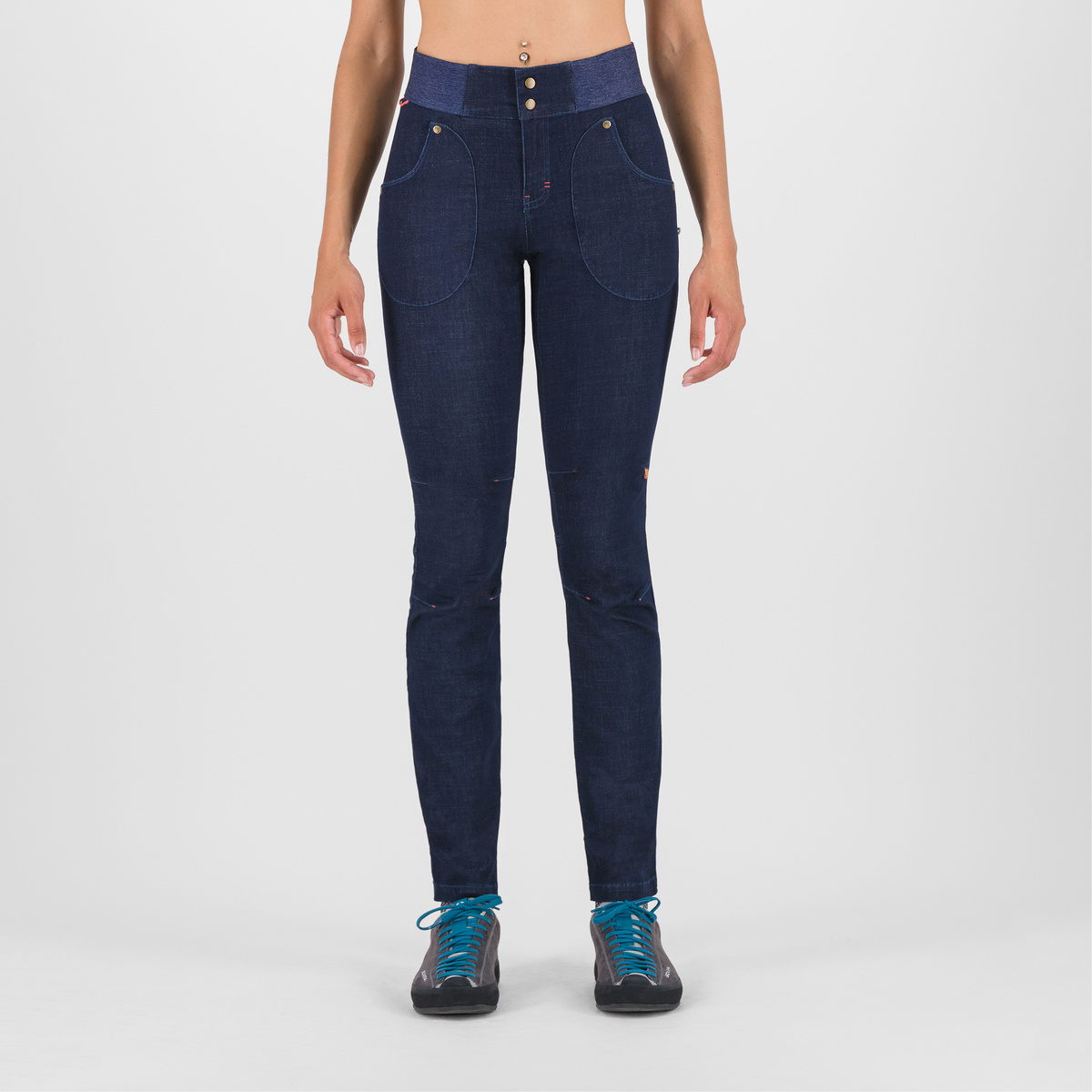 foto del prodotto karpos donna pantaloni salice jeans