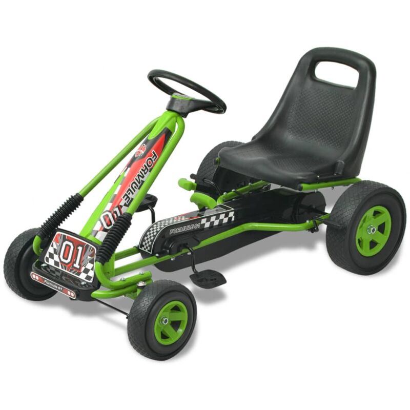 foto del prodotto kart a pedali da 96 cm con sedile regolabile verde