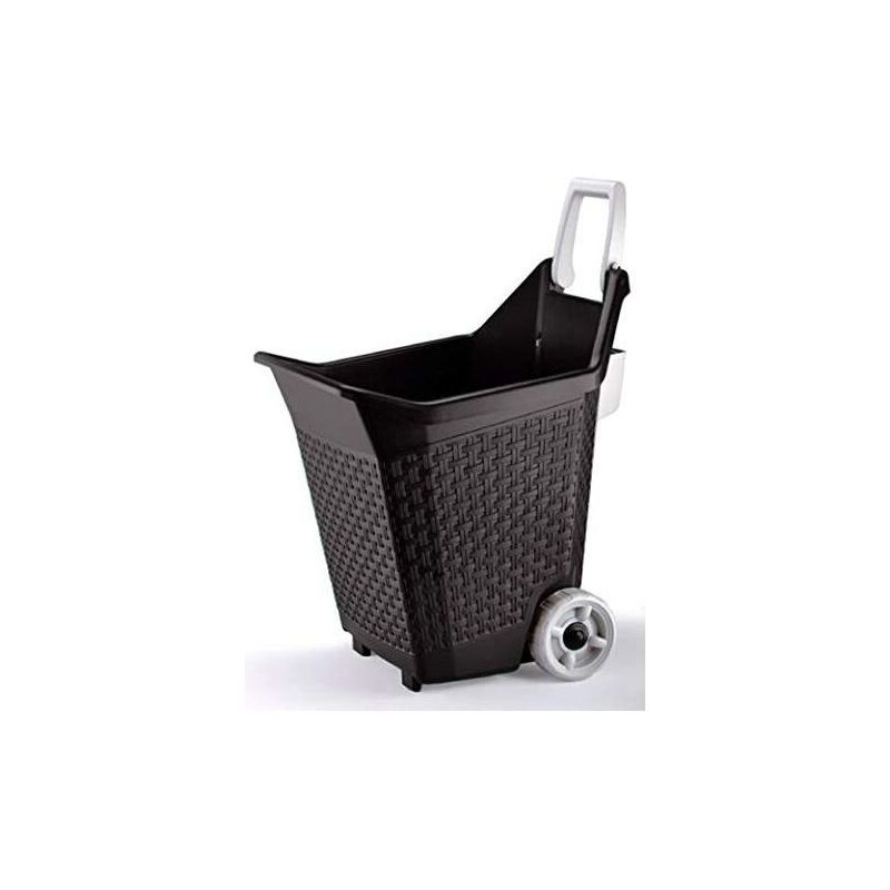 foto del prodotto kart, carrello con ruote per i lavori da giardino, capacit 76 lt, cacao bama