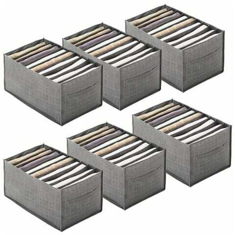 foto del prodotto kartokner 6 pezzi organizzatore per cassetti per camicie per vestiti scatola portaoggetti portatile in tessuto non tessuto, scomparto pieghevole per