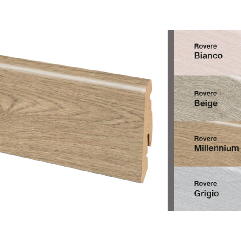 foto del prodotto kasart battiscopa per laminato rovere cenere