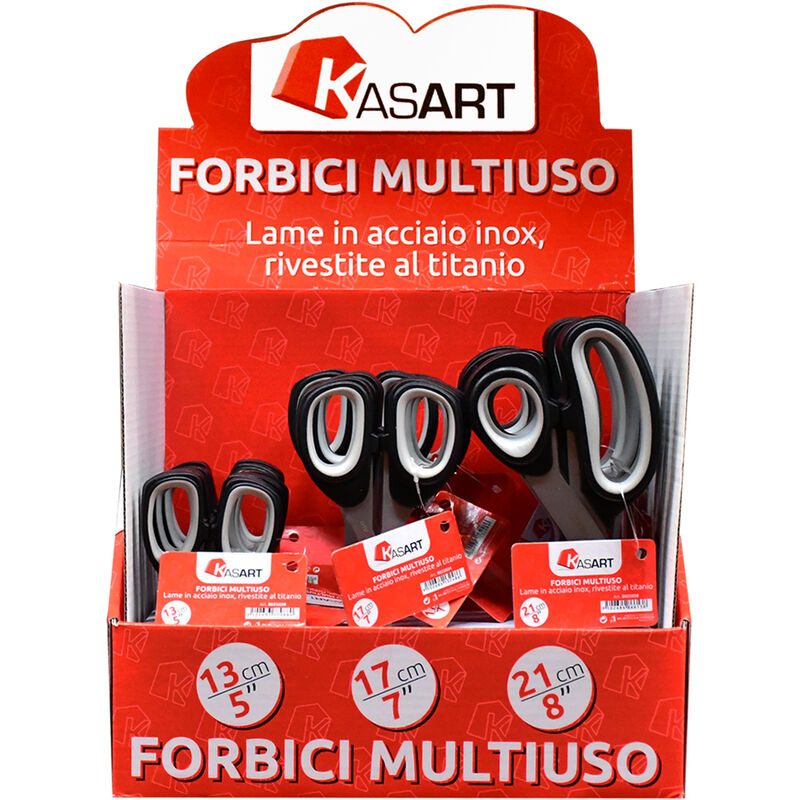 foto del prodotto kasart espositore forbici multiuso 18 pezzi