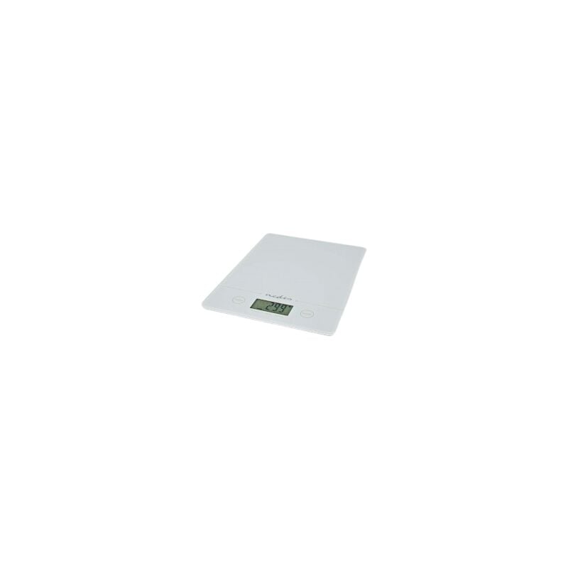 foto del prodotto kasc620wt bilancia da cucina white countertop rectangle electronic kitchen scale nedis