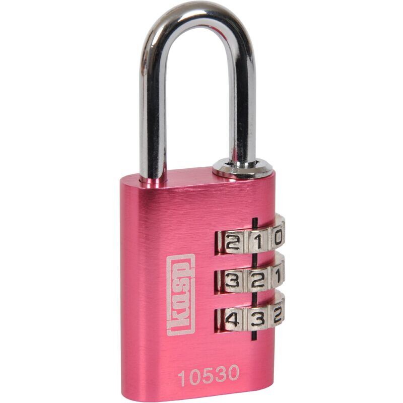 foto del prodotto kasp k10530pind lucchetti a combinazione, alluminio, 30 mm, rosa
