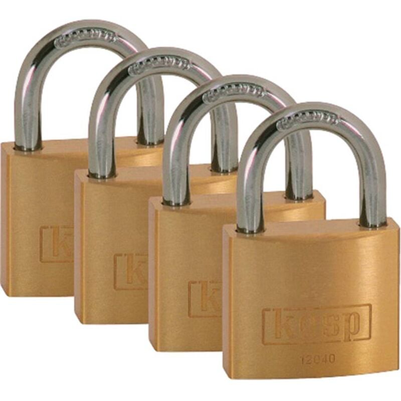 foto del prodotto kasp k12040d4 lucchetto 40 mm oro giallo serratura a chiave
