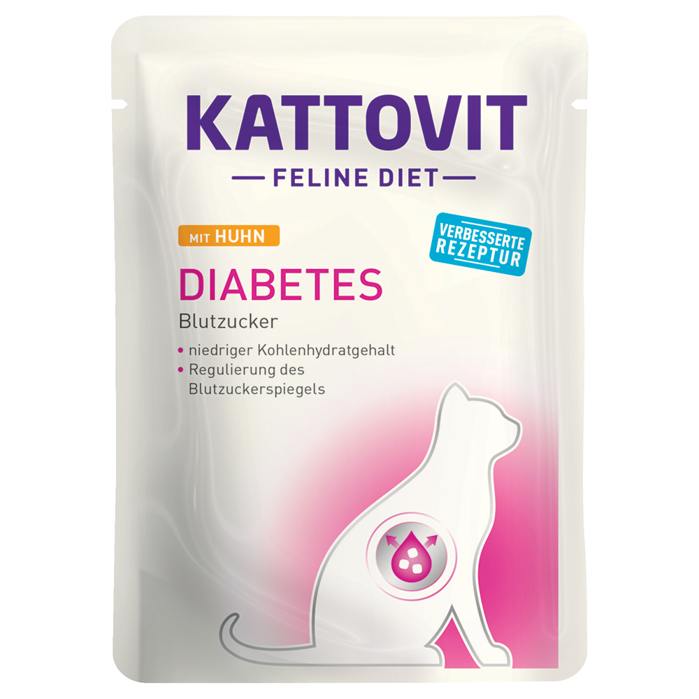 foto del prodotto kattovit diabete peso 24 x 85 g pollo