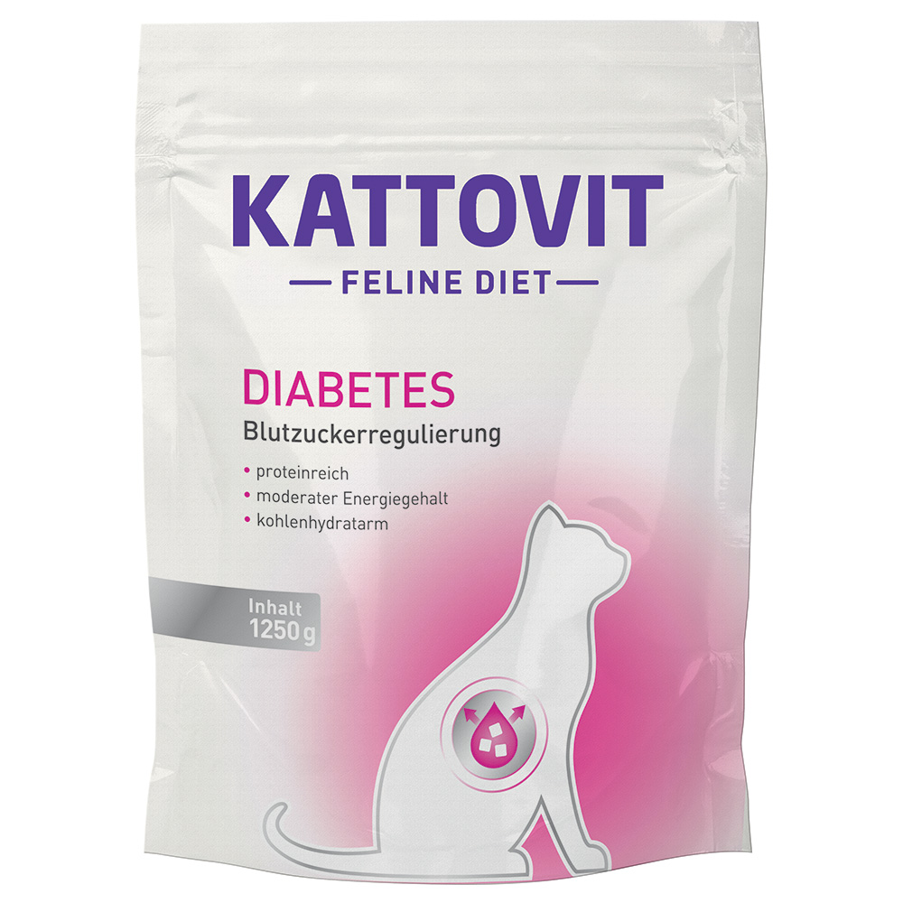foto del prodotto kattovit diabete peso crocchette gatto 1,25 kg