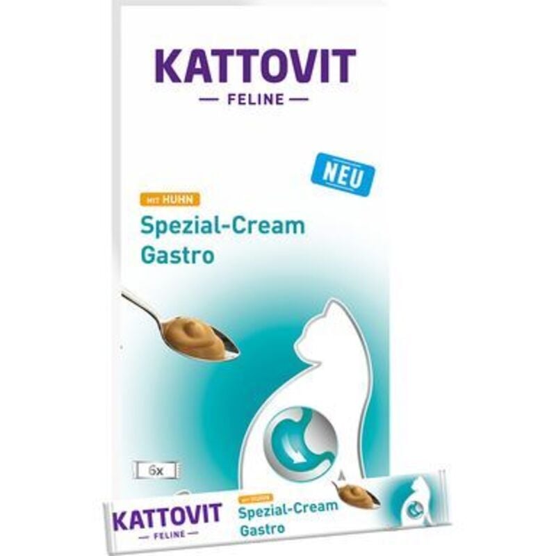 foto del prodotto kattovit gastro crema con pollo - sistema digerente 6x15g