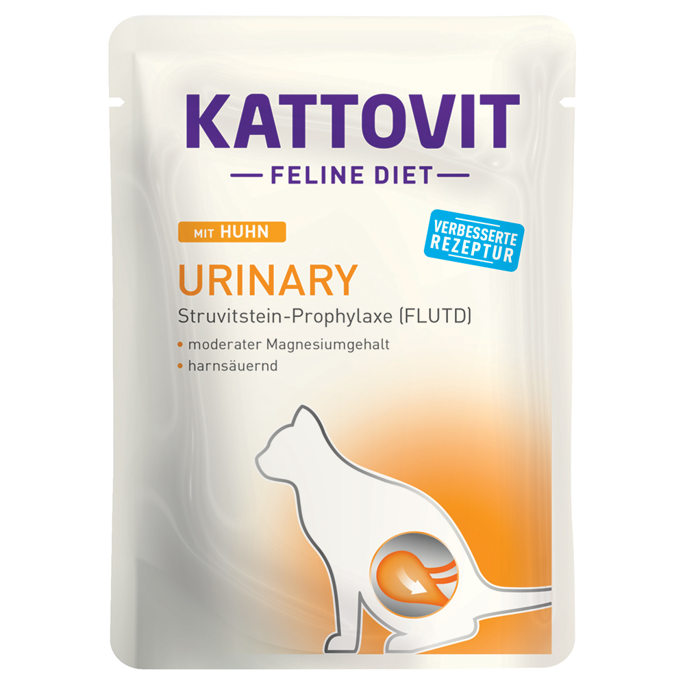 foto del prodotto kattovit urinary buste 85 g alimento umido per gatti 6 x 85 g pollo