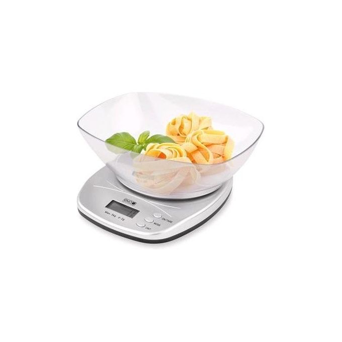 foto del prodotto kaufgut 033317 bilancia da cucina digitale eva 5kg silver