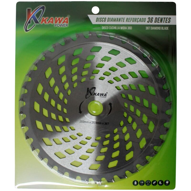 foto del prodotto kawapower kw002 disco lama widia con 36 punte per decespugliatore