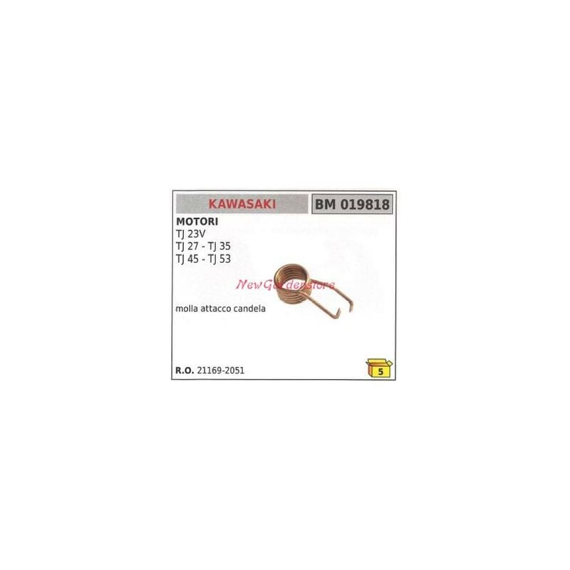 foto del prodotto kawasaki power tools molla attacco candela pipetta cappuccio kawasaki tagliasiepe tj 23v tj 27 019818