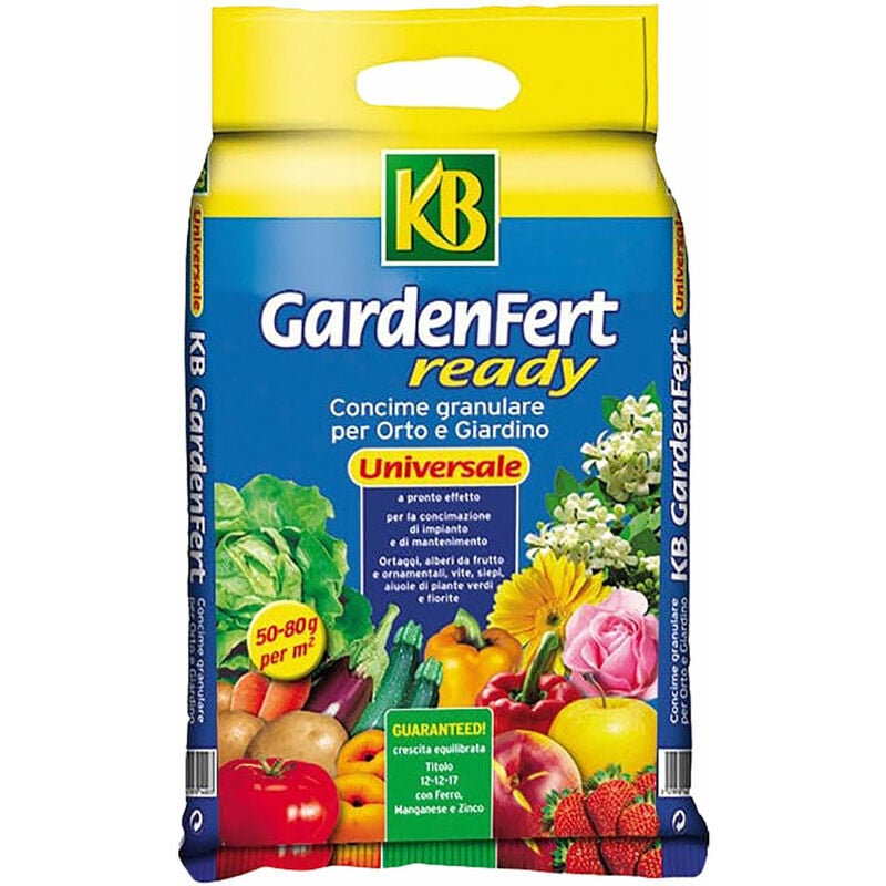 foto del prodotto kb concime granulare universale gardenfert ready blu kg. 5