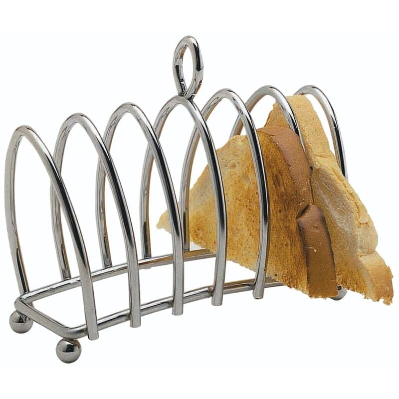 foto del prodotto kc blue kitchencraft toast rack de metallo cromato 16 x 15 x 7 cm placcato argento