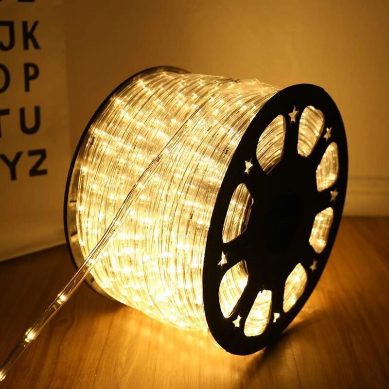 foto del prodotto kcvv catena luminosa a led bianco caldo, decorazione natalizia, 20 m