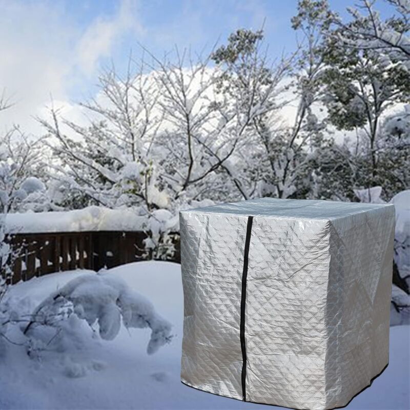 foto del prodotto kcvv copertura per serbatoio ibc, ibc, isolamento termico, protezione antipioggia, protezione ibc, protezione antigelo, 120 x 100 x 116 cm argento 