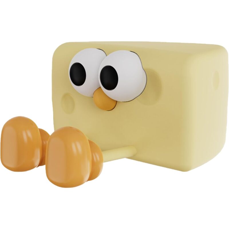 foto del prodotto kcvv forma di formaggio luce notturna in silicone ricaricabile lampada da comodino per dormire lampada per l umore compagno per dormire regalo di