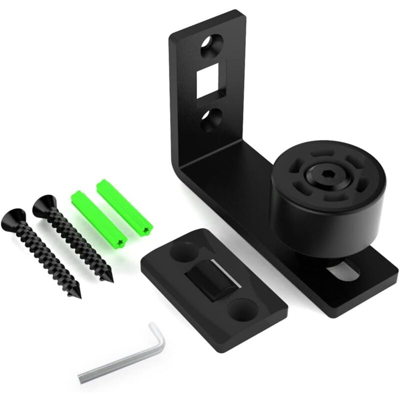 foto del prodotto kcvv - guida a pavimento regolabile guida a parete porta per porte scorrevoli in legno