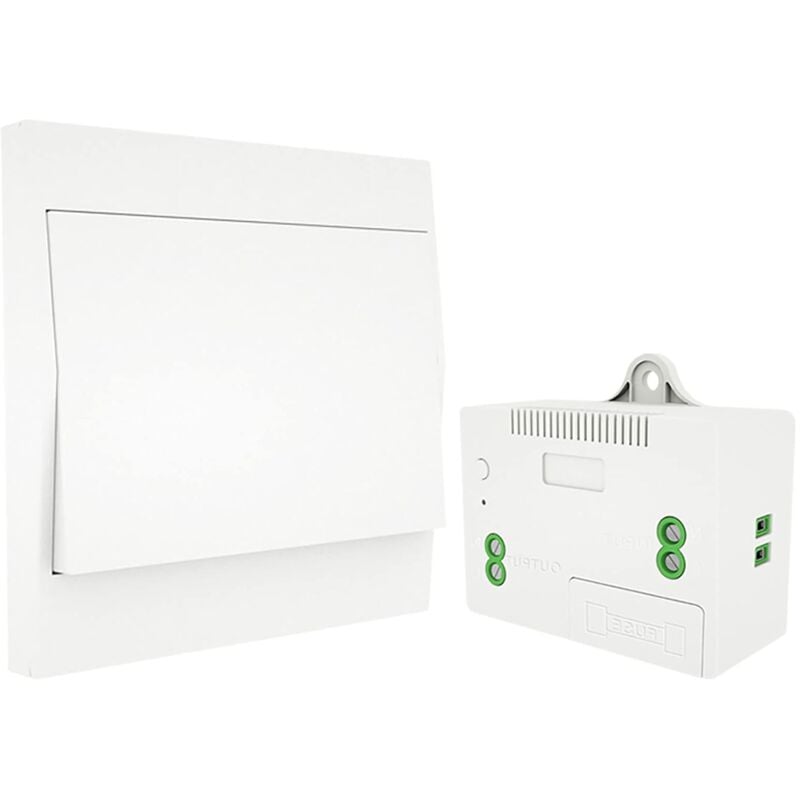 foto del prodotto kcvv interruttore luce wireless, interruttore di controllo remoto intelligente rf433 a batteria, controller ricevitore 2a, nessuna batteria, nessun