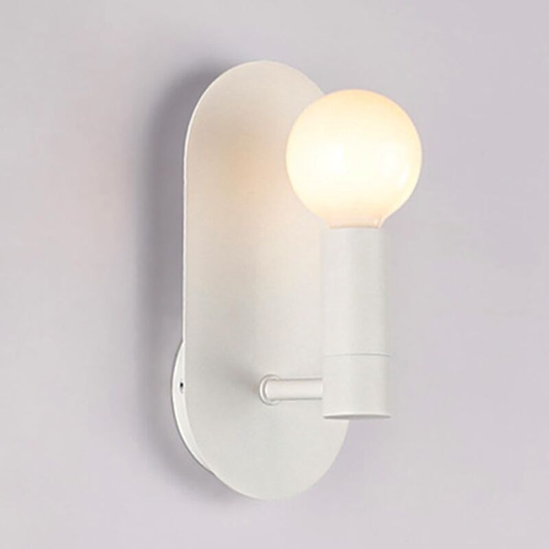 foto del prodotto kcvv lampadario da parete e14, lampada da parete in metallo ultra sottile, lampade da parete da comodino, lampade da parete dal design retr 