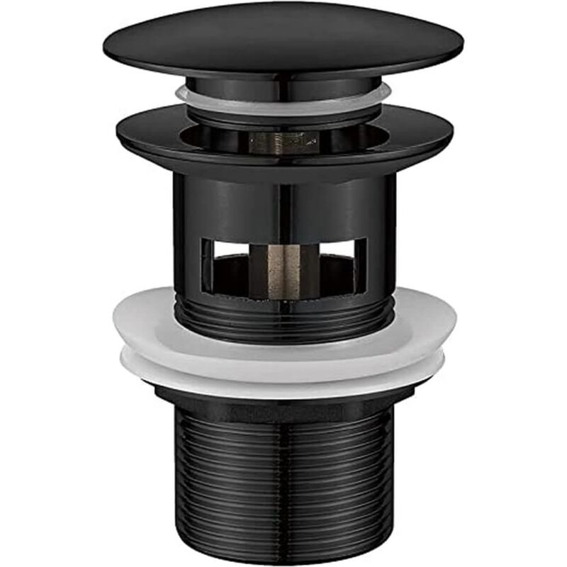 foto del prodotto kcvv m20502b tappo di scarico per bagno, tappo per lavandino con troppopieno, pop up