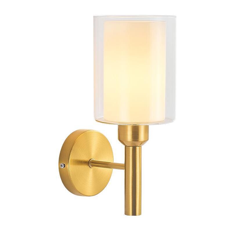 foto del prodotto kcvv moderna lampada da parete a led creativa color rame semplice lampada da parete per corridoio scala soggiorno interno