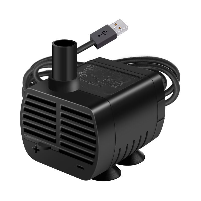 foto del prodotto kcvv pompa per acqua sommergibile, pompa per acquario, regolabile, 200 l h, 3 w, pompa usb catit ultra silenziosa per laghetto, acquario, fontana