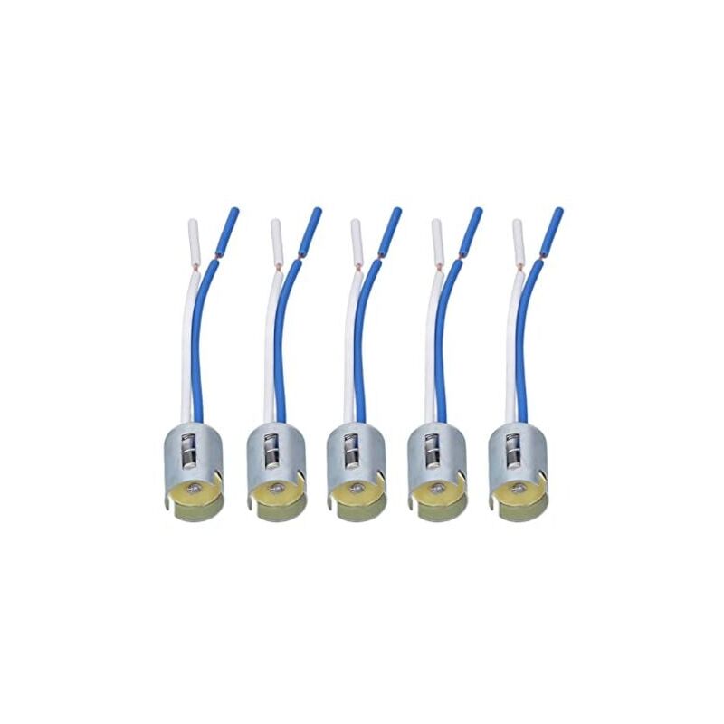 foto del prodotto kcvv - portalampada 1156, portalampada in gomma metallica 1156, 10 pezzi, portalampada 1156, supporto per indicatori di direzione a led con cablaggio