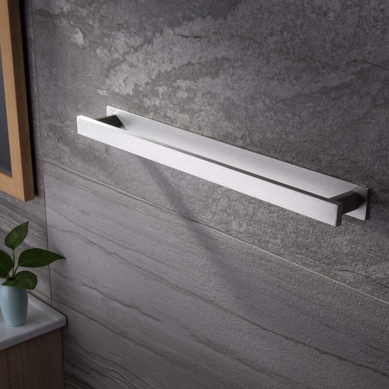 foto del prodotto kcvv portasciugamani da bagno autoadesivo in acciaio inox 40cm