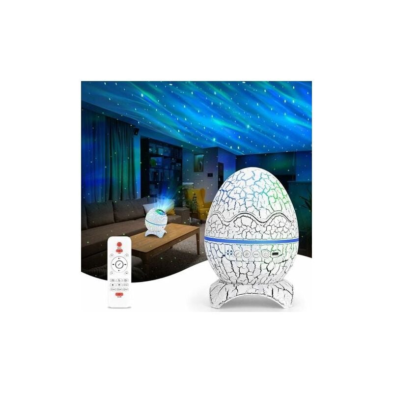 foto del prodotto kcvv proiettore led del cielo stellato, proiettore planetario galattico con telecomando, luce notturna aurora con altoparlante bluetooth