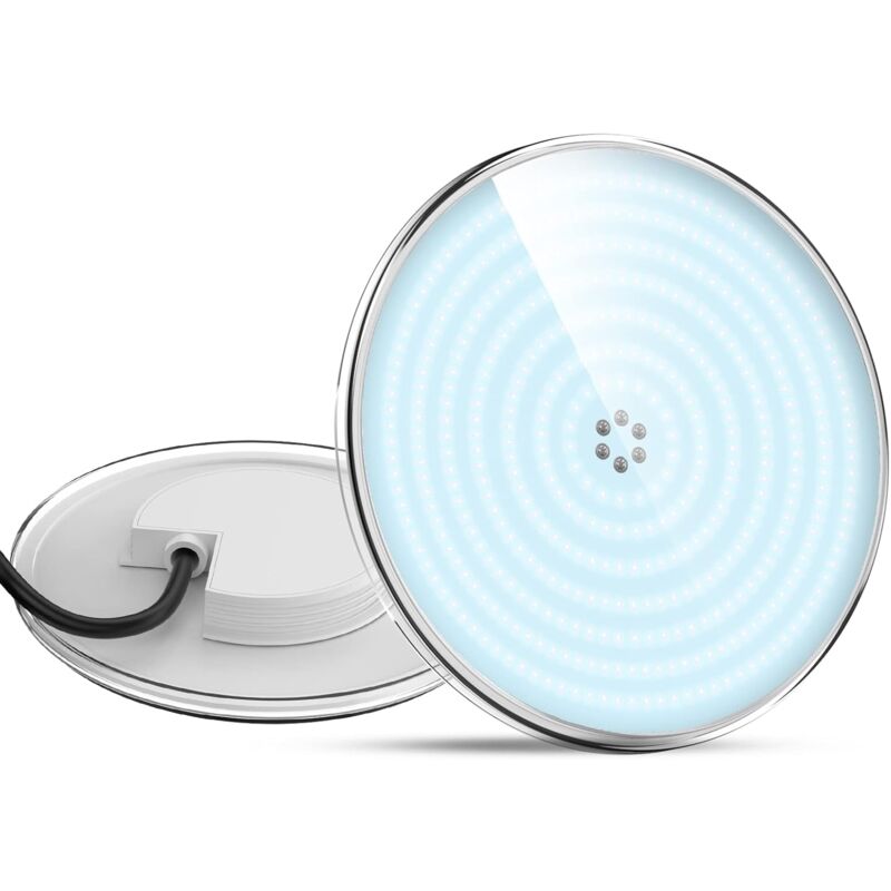 foto del prodotto kcvv proiettore led per piscina riempito di resina, lampada per piscina par56 da 35 w equivalente a lampada alogena da 300 w , faretto led per