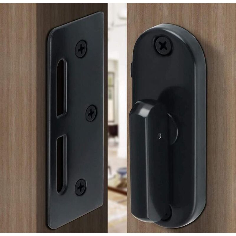 foto del prodotto kcvv serratura per porta scorrevole in acciaio inox a 90 gradi con fibbia curva